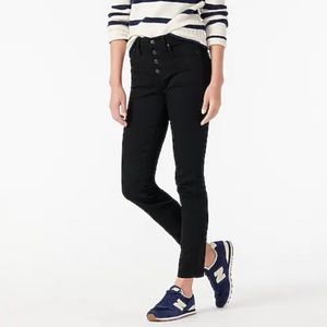 J. Crew 9" vintage straight jeans in black cropped ankle length 29 style aq829